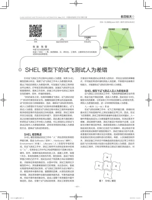 SHEL模型下的试飞测试人为差错