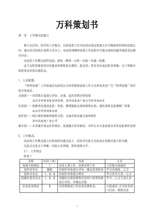 万科策划书