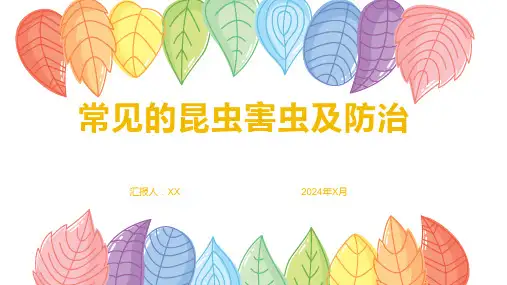 常见的昆虫害虫及防治