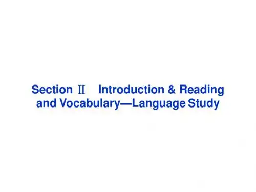 2013年外研英语选修7课件：Module2SectionⅡ