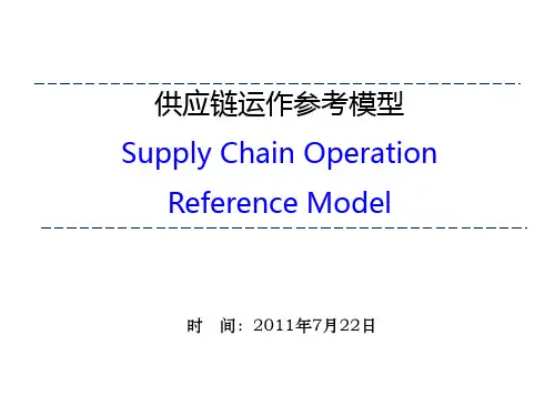 供应链管理基础(四)供应链管理参考模型