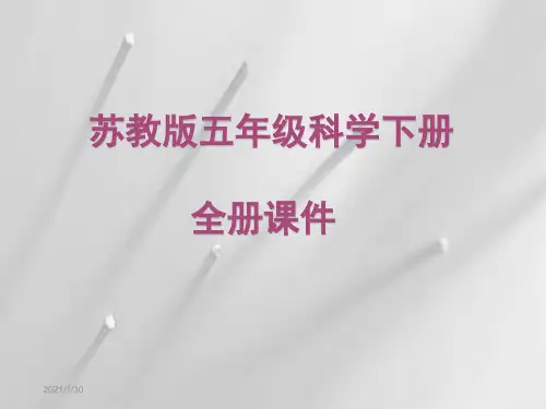苏教版五年级科学下册全册课件