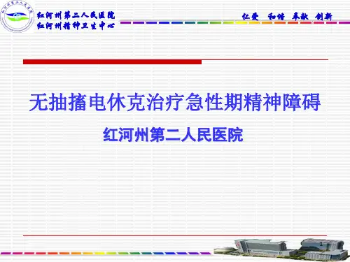 无抽搐电休克治疗急性期精神障碍PPT课件
