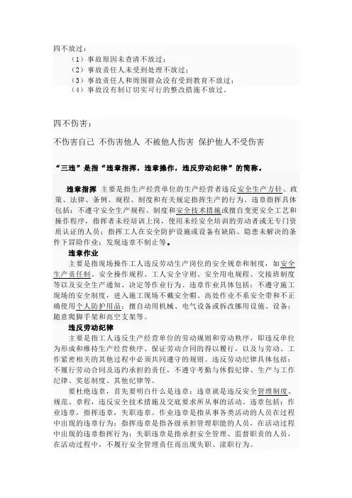 四不放过