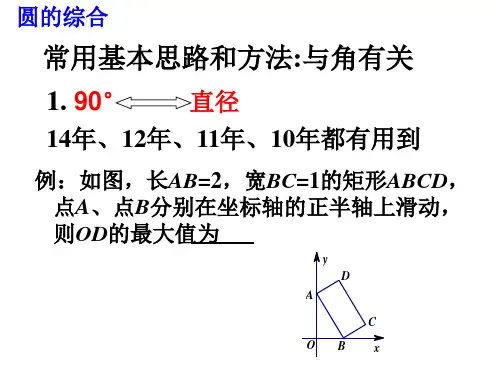 圆的方法总结