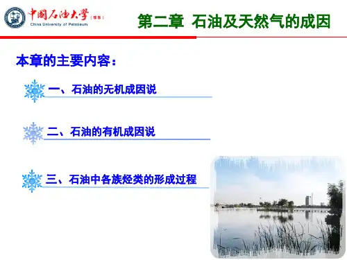 第2章石油及天然气的成因
