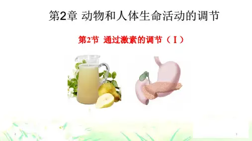 人教版高中生物必修三2.2 通过激素的调节(Ⅰ)(共27张PPT)