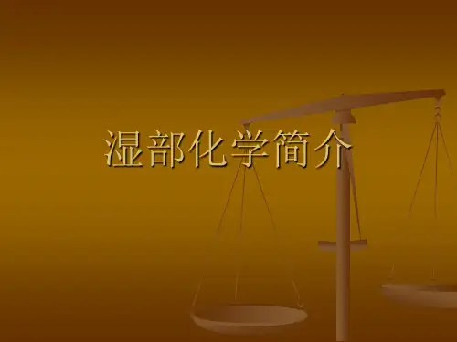 造纸湿部化学简介