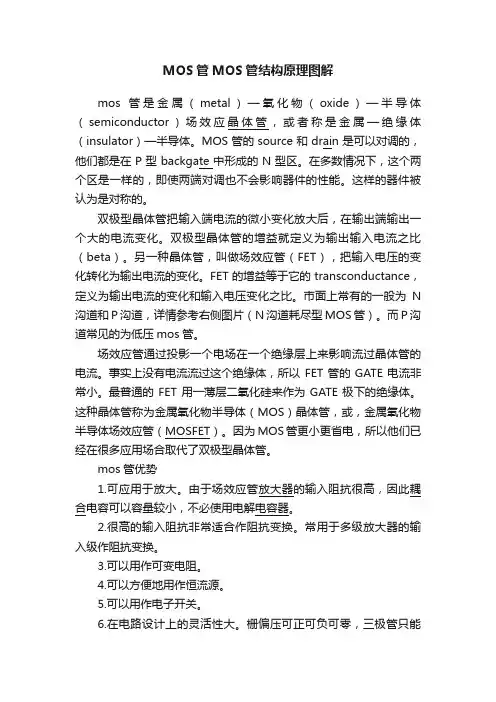 MOS管MOS管结构原理图解