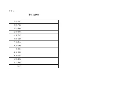 机械设备统计表