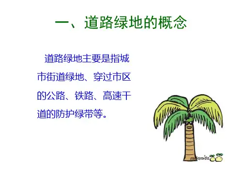 道路绿地设计 第四章道路绿化规划设计
