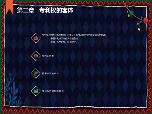 专利权的客体