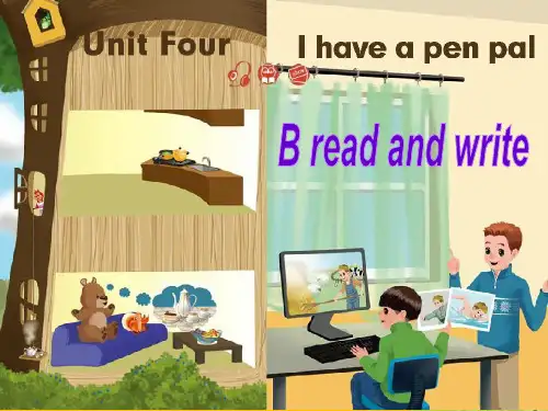 人教版PEP英语六年级上册Unit4 I have a pen palB read and write课件等