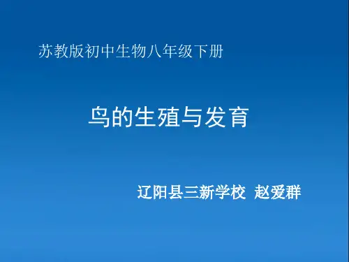 初中生物八年级下册《第五节鸟类的生殖与发育》PPT课件