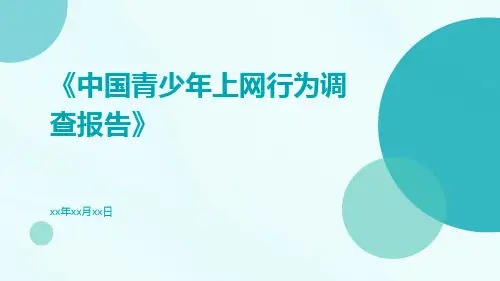 中国青少年上网行为调查报告