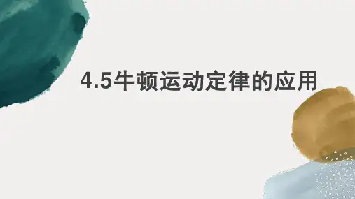 牛顿运动定律的应用ppt课件