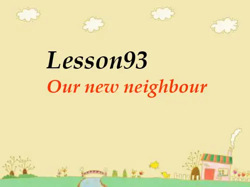 新概念英语第一册L93-94