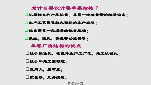 建筑  单层厂房结构PPT课件