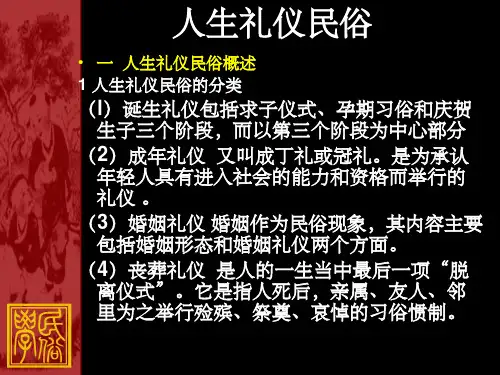人生礼仪民俗