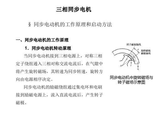 同步电动机的工作原理和启动方法