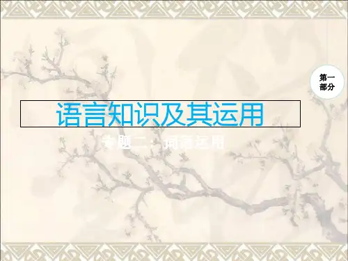 中考语文专题二词语运用复习课件
