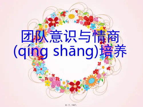 新版精品团队意识与情商培养教材(ppt资料)