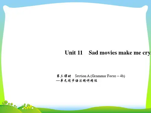 人教版九年级英语课件unit 11 第三课Section A —单元同步语法精讲精练.ppt