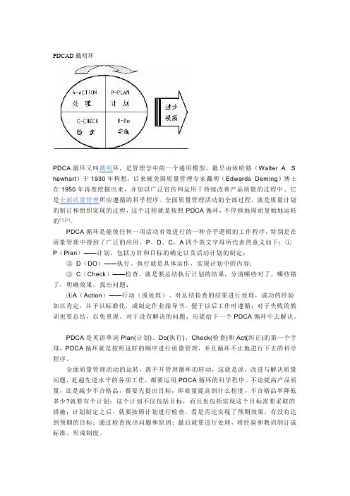 PDCAD戴明环