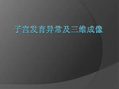 子宫畸形及三维成像ppt课件