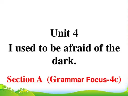 人教版九年级全一册英语Unit4 Section A Grammar Focus4c