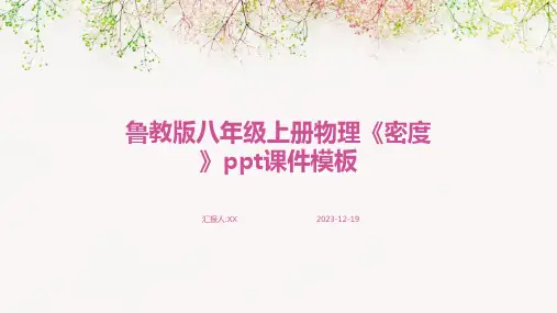 鲁教版八年级上册物理《密度》ppt课件模板