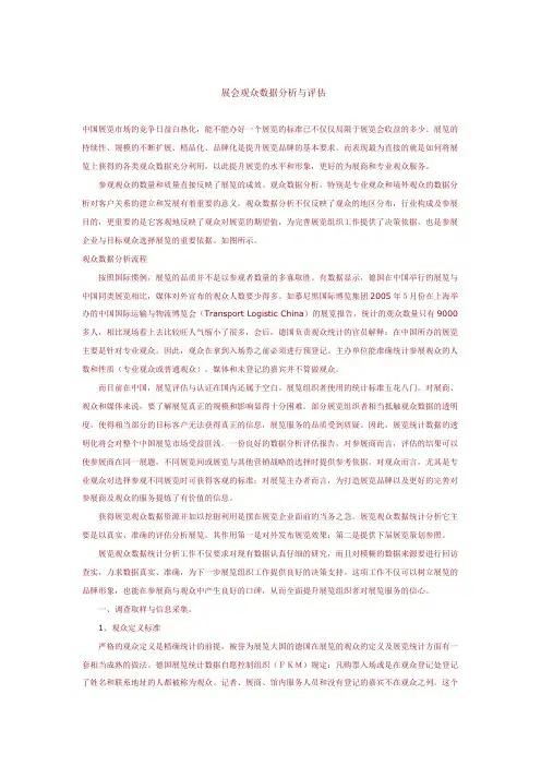 展会观众数据分析与评估