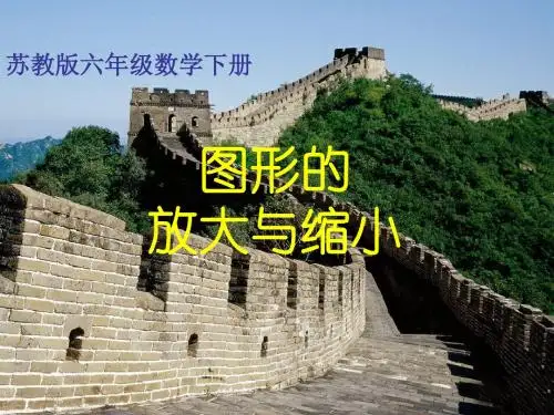 六年级数学下册 图形的放大和缩小 13课件 苏教版