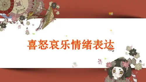 美术教材 《喜怒哀乐情绪表达》教案课件