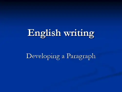 English_writing-Paragraph