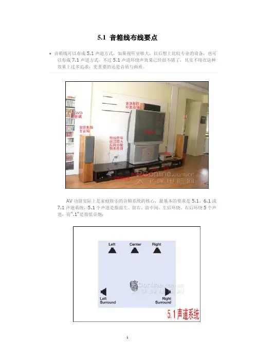 5.1 音箱线布线要点