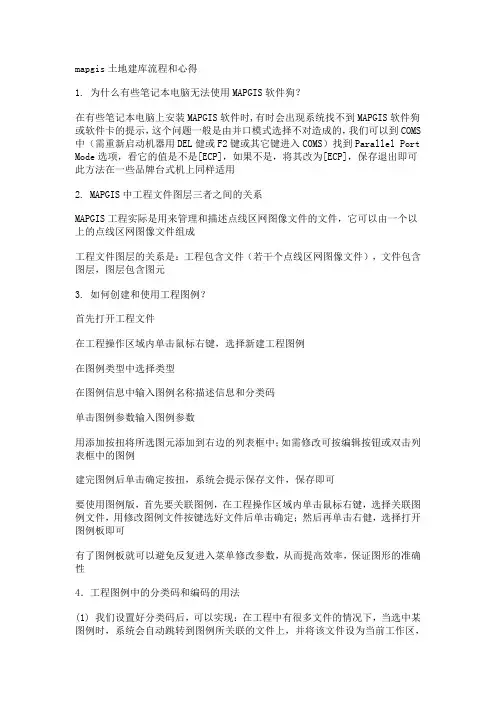 mapgis土地建库流程和心得