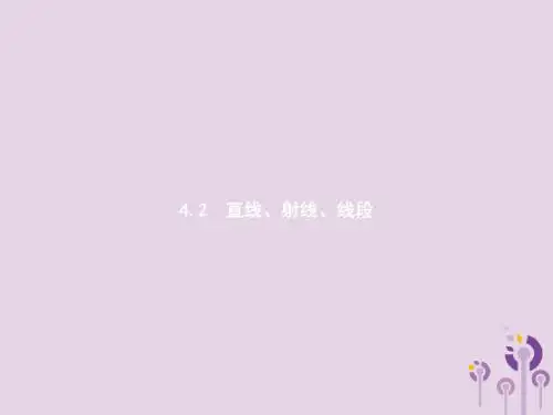 七年级数学上册第四章几何图形初步4.2直线射线线段第1