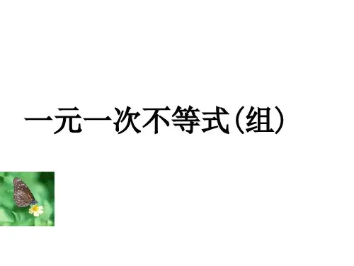 9.3 一元一次不等式(组)(人教版七年级下)ppt--初中数学