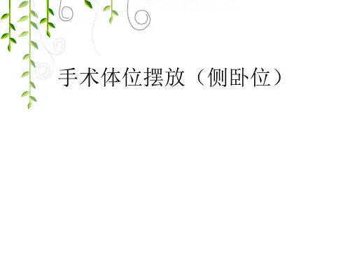 体位摆放PPT精选课件