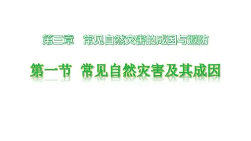 自然灾害ppt人教版