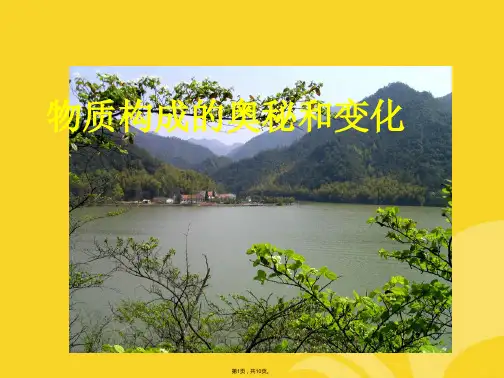 中考化学复习专题化学中考复习物质组成与构成的奥秘(与“物质”相关文档)共10张PPT