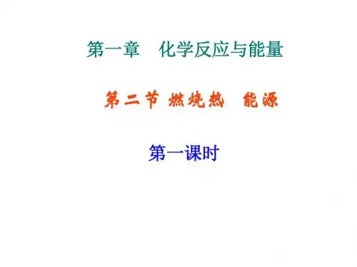 高中化学人教版选修四 1-2 燃烧热 能源 课件(14张)