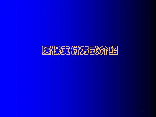 DRGs(医保支付方式介绍)ppt课件