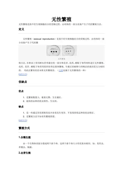 无性繁殖