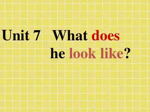 人教版七年级英语下册全单元教学课件《Unit9Whatdoeshelooklike》课件