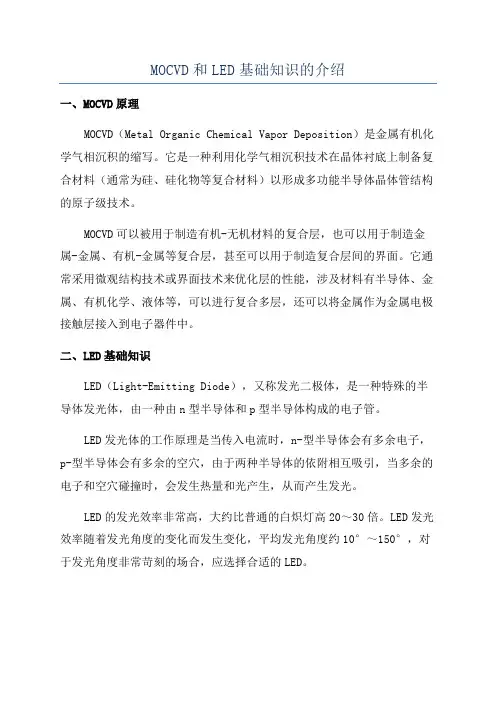 MOCVD和LED基础知识的介绍
