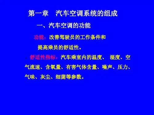 汽车空调多媒体课件