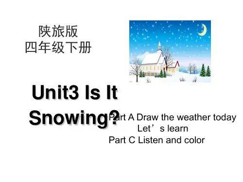 Unit3_Is_It_Snowing？第1课时教学课件