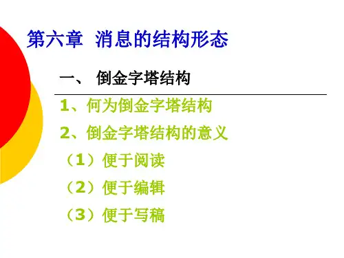 第六章  消息的结构形态